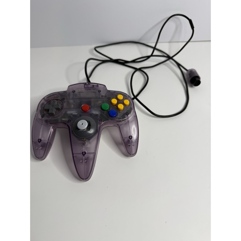 Official Nintendo 64 N64 Authentic OEM Controller Atomic Purple Tested
